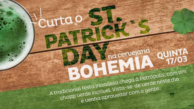 Cervejaria Bohemia celebra Saint Patrick’s Day