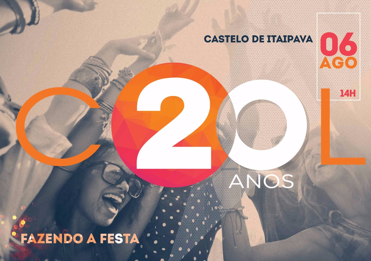 Festa 20 Anos Cool Produções vai agitar o Castelo de Itaipava