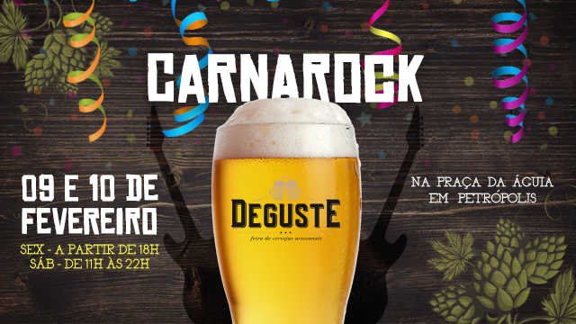 Deguste terá CarnaRock na sexta e sábado de Carnaval em Petrópolis