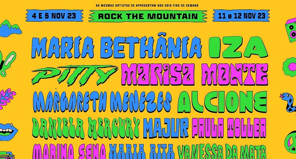 Com line-up 100% feminino, Rock The Mountain 2023 comemora seus 10 anos 